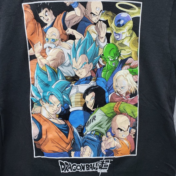 Dragon Ball Other - Super Dragon-ball Z Graphic Tee Shirt Black Group Anime Characters Adult Size M